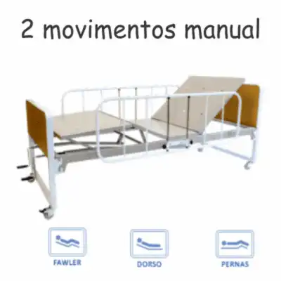 Locação Camas hositalares manual 2 movimentos para locação em São Paulo